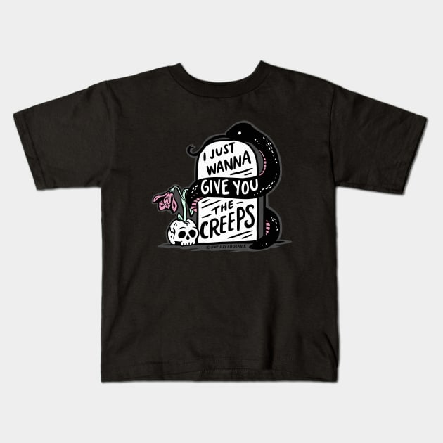 I Just Wanna Give You the Creeps Kids T-Shirt by awfullyadorable